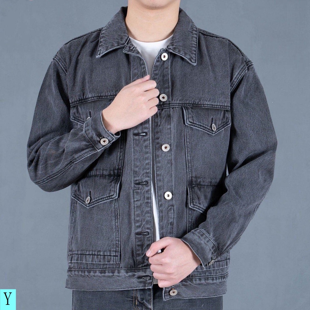 Áo Khoác Denim Thiết Kế Mới 2022 Cao Cấp Thời Trang Dành Cho Nam Trung Niên