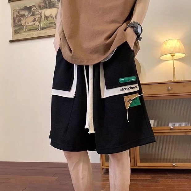 Quần Short Thể Thao Có Túi Lớn Thời Trang Hàn Quốc Đơn Giản Cho Nam quần đùi nam mặc nhà quần đùi rộng quần short nam ống rộng