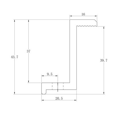 Kẹp  Pin Năng Lượng Mặt Trời _Nhôm _Bát Kẹp Biên_Kẹp Z Solar _Kích Thước 35-40 mm