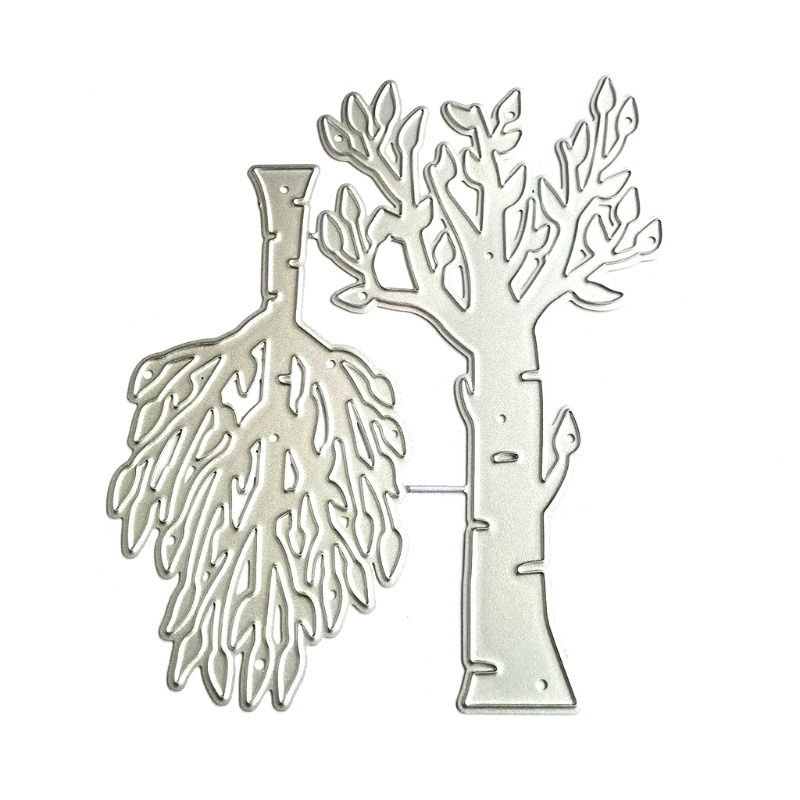 Khuôn cắt giấy kim loại hình cây sáng tạo