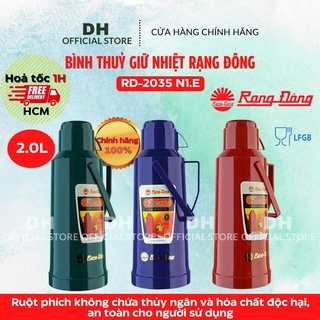 (Có hoả tốc) Bình thuỷ giữ nhiệt Rạng Đông 2 lít RD-2035 N1.E Phích đựng nước nóng 2l