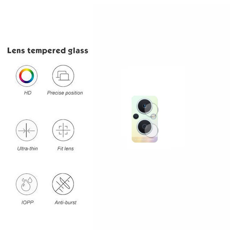Kính Cường Lực Bảo Vệ Ống Kính Máy Ảnh Cho OPPO Reno 7Z 7 SE 6 5 4 Pro+ 5G 4G 6Z A93 A92 A73 A53