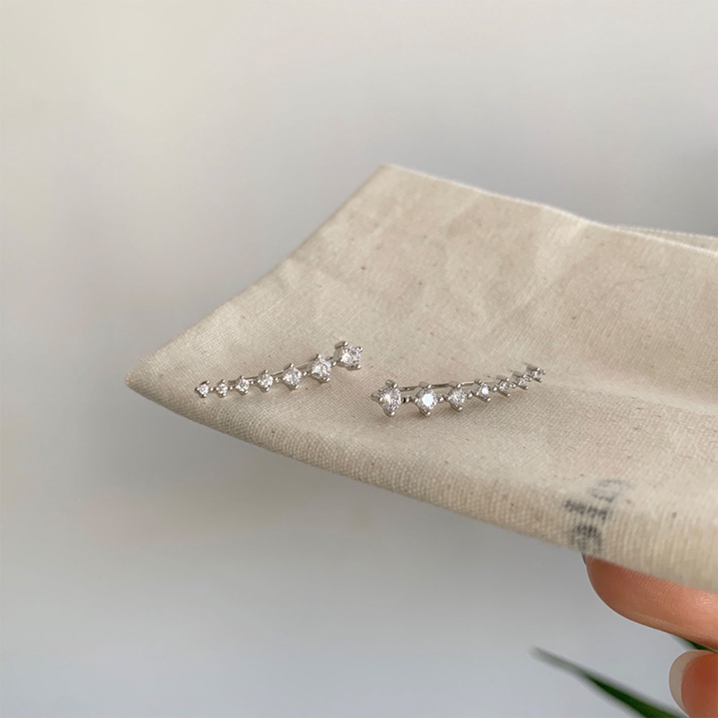 Khuyên Tai Đính Đá Zircon Phong Cách Mới Tinh Tế Cho Nữ