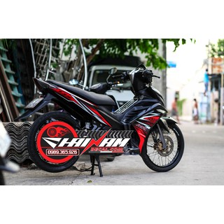 Tem Trùm Exciter 135 Đen Đỏ Mx