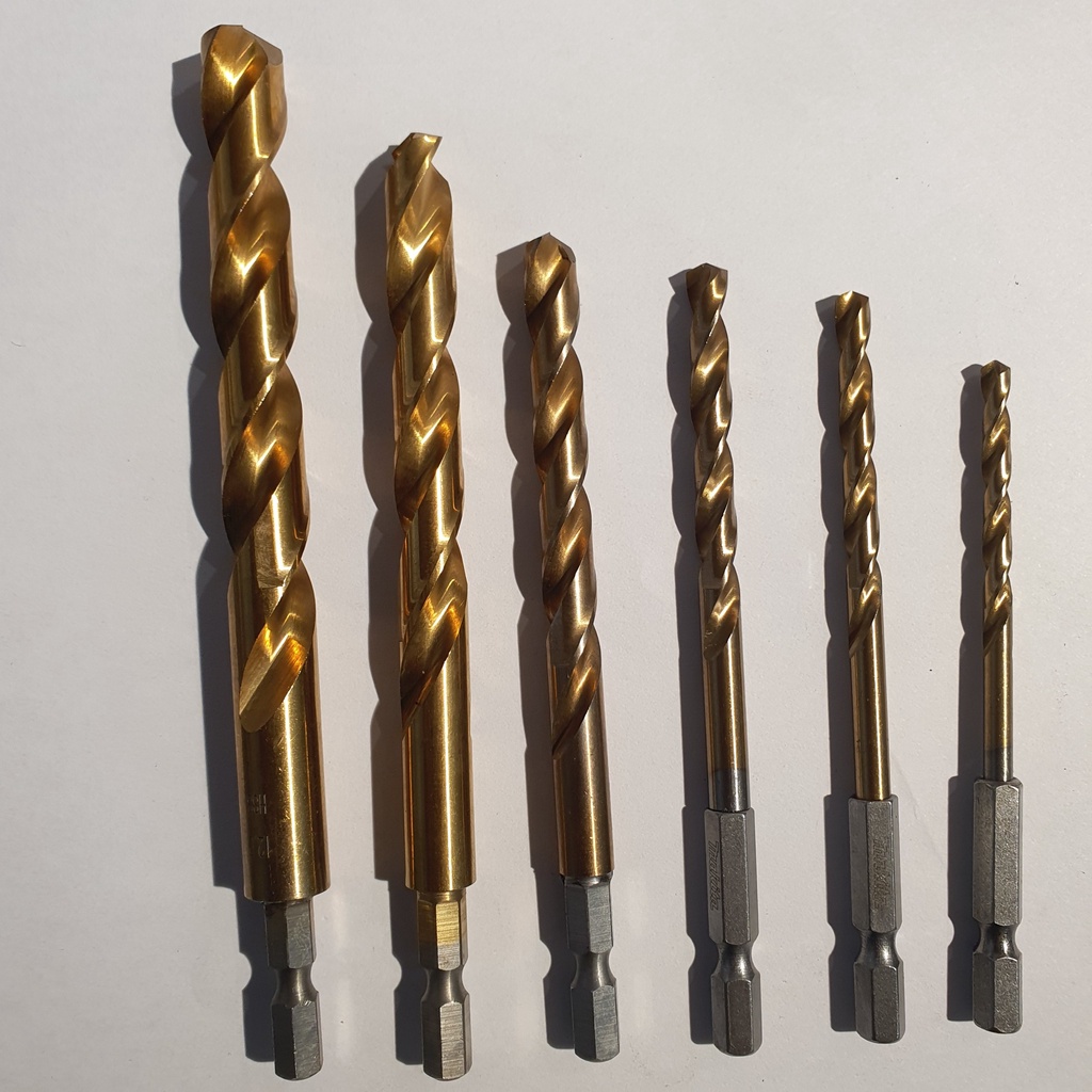 Mũi khoan sắt chuôi lục giác Makita 12,10,8,6,5,4mm