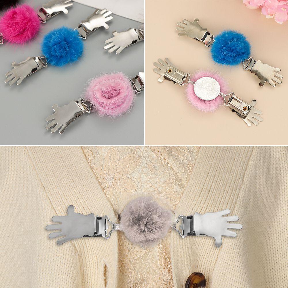 Kẹp Cài Áo Khoác Lông Thỏ Giả Thời Trang Cho Nam Nữ