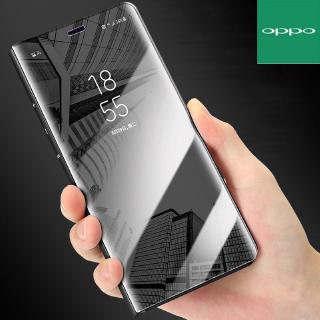OPPO A17k Reno 8 Pro 5G A96 Find X5 Pro A76 A95 A55 Reno 6 Pro A16 A74 A54 A94 Reno 5 A15/A15s A93 A53 Reno 4 Pro A92 A52 A31 A91 A5/A9 2020 F7 F9 F11 Pro A7 A5s A3s A12e RENO 2F Bao điện thoại mặt gương nắp lật dành