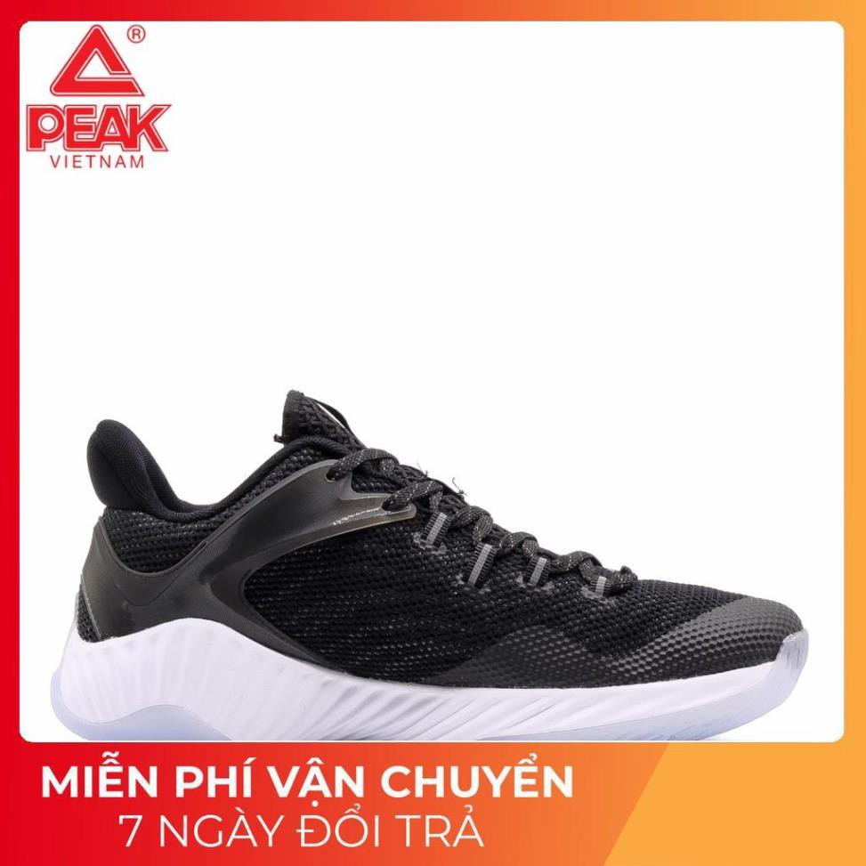 Giày bóng rổ PEAK Basketball Ultra Light STA E92041A – Đen Trắng XỊN 2020 new