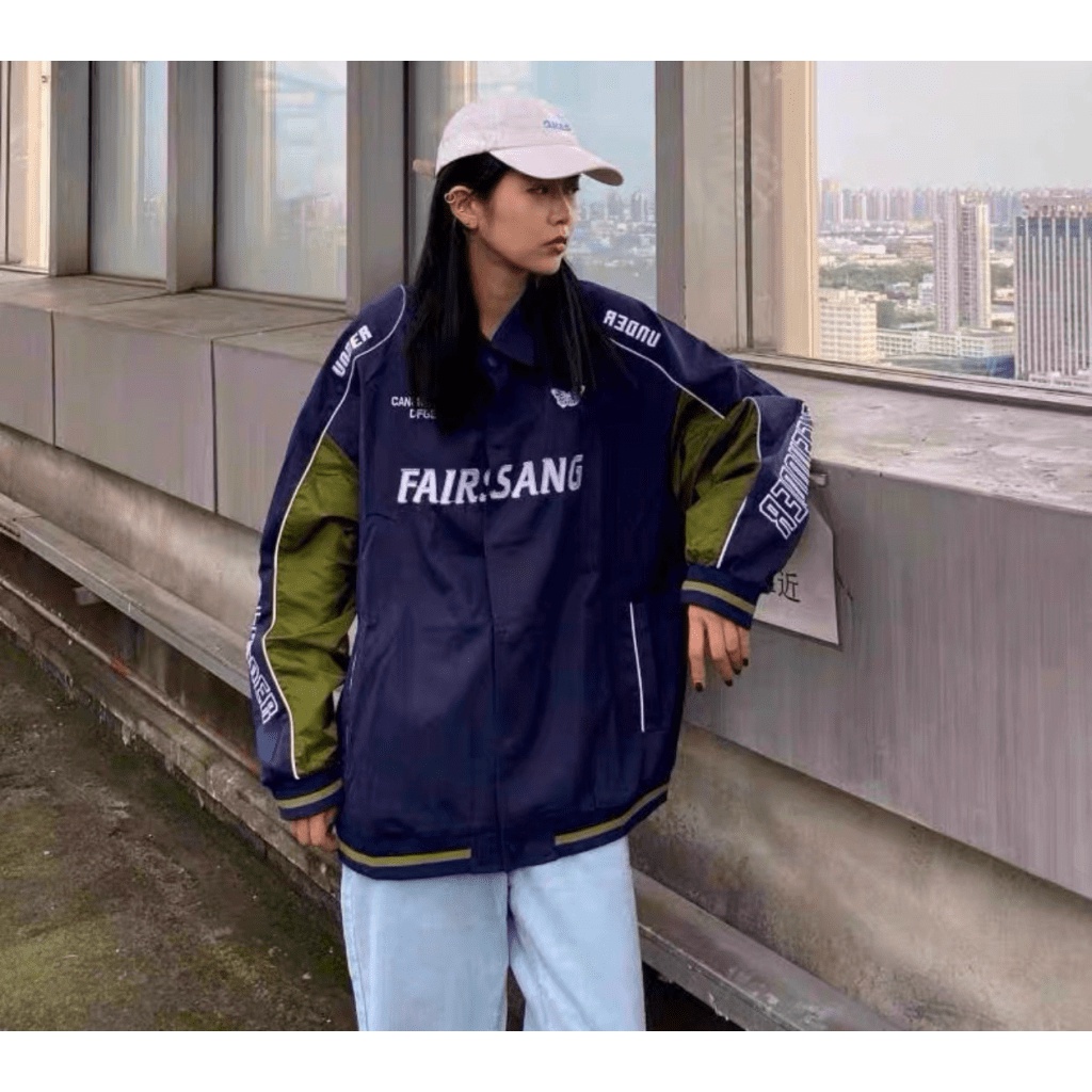 Áo Khoác Dù Thể Thao Nam Nút Cài Phối Viền Dạ Quang Phát Sáng Phối Màu Đẹp Form Rộng Mặc Thoáng Mát NEW UNISEX