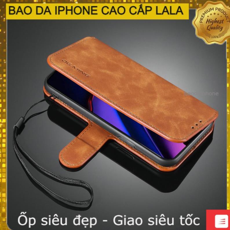 Bao Da Iphone 11/11 pro/11 pro max/ 12 /12 mini /12 pro /12 pro max hàng chuẩn - có gài - khe đựng thẻ tiện lợi | BigBuy360 - bigbuy360.vn