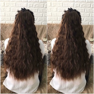 Tóc buộc xoăn sóng xù Hàn quốc dài 50cm