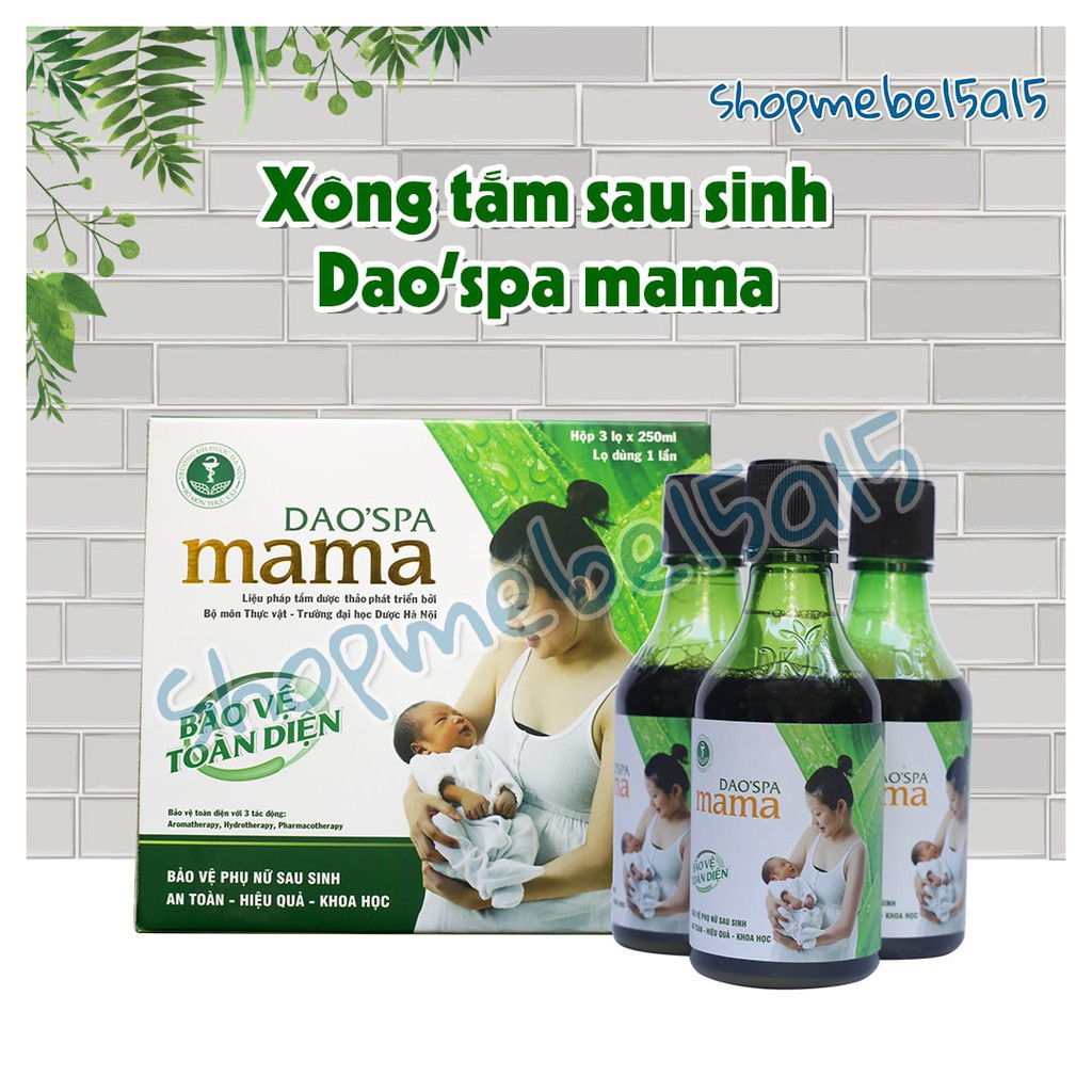 Thảo dược xông tắm sau sinh Dao’spa mama - Dao spa sản phẩm của Dược Khoa