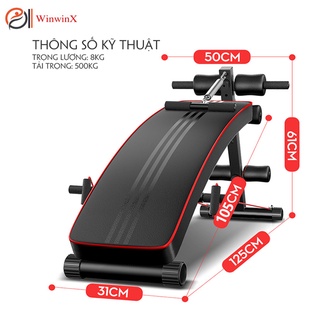 Ghế tập bụng - Ghế tập bụng cong cao cấp chống đẩy, kéo tay, đa tiện ích, Ghế tập tạ, tập gym tại nhà