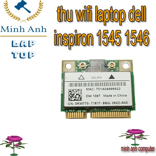 thu wifi laptop dell  inspiron 1545 1546