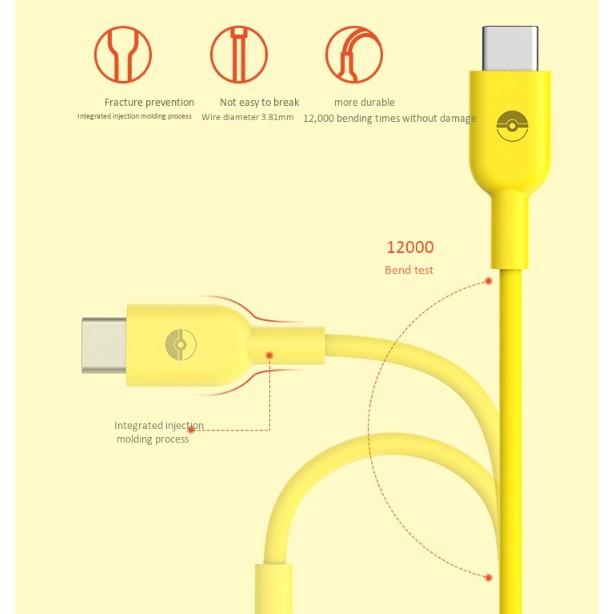 Cáp sạc Anker POKEMON Powerline II USB-C to L A8632