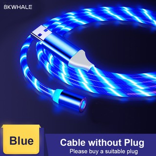 Dây Cáp Sạc Nhanh 2.4A Micro USB Type C Gắn Đèn LED