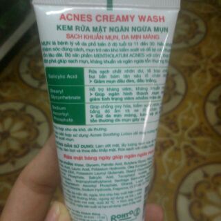 Kem sữa rửa mặt Acnes 50g