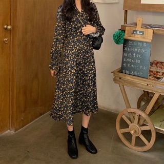 [ORDER] Set đầm họa tiết + gile ulzzang