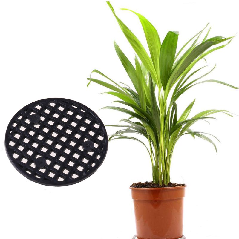 Bộ 100 Đệm Lưới Tròn Bằng Nhựa Lót Chậu Hoa