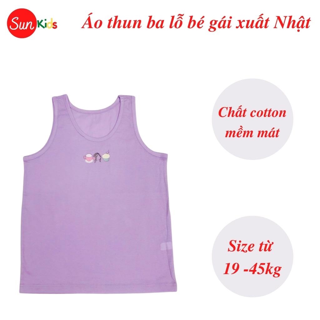 Áo thun cho bé gái, áo phông bé gái chất cotton mềm mát, size 65 - 85 - SUNKIDS