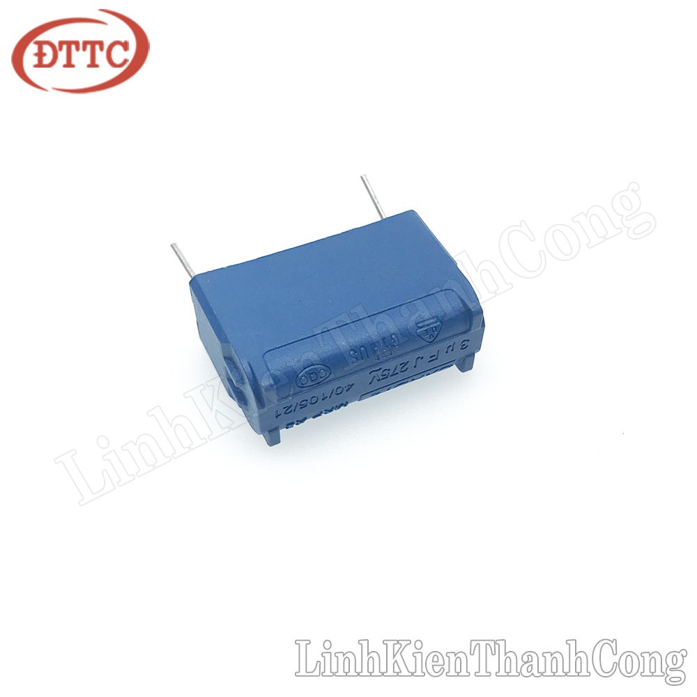 Tụ Bếp Từ BM 2uF 3uF 275VAC 400VDC Đứng Màu Xanh