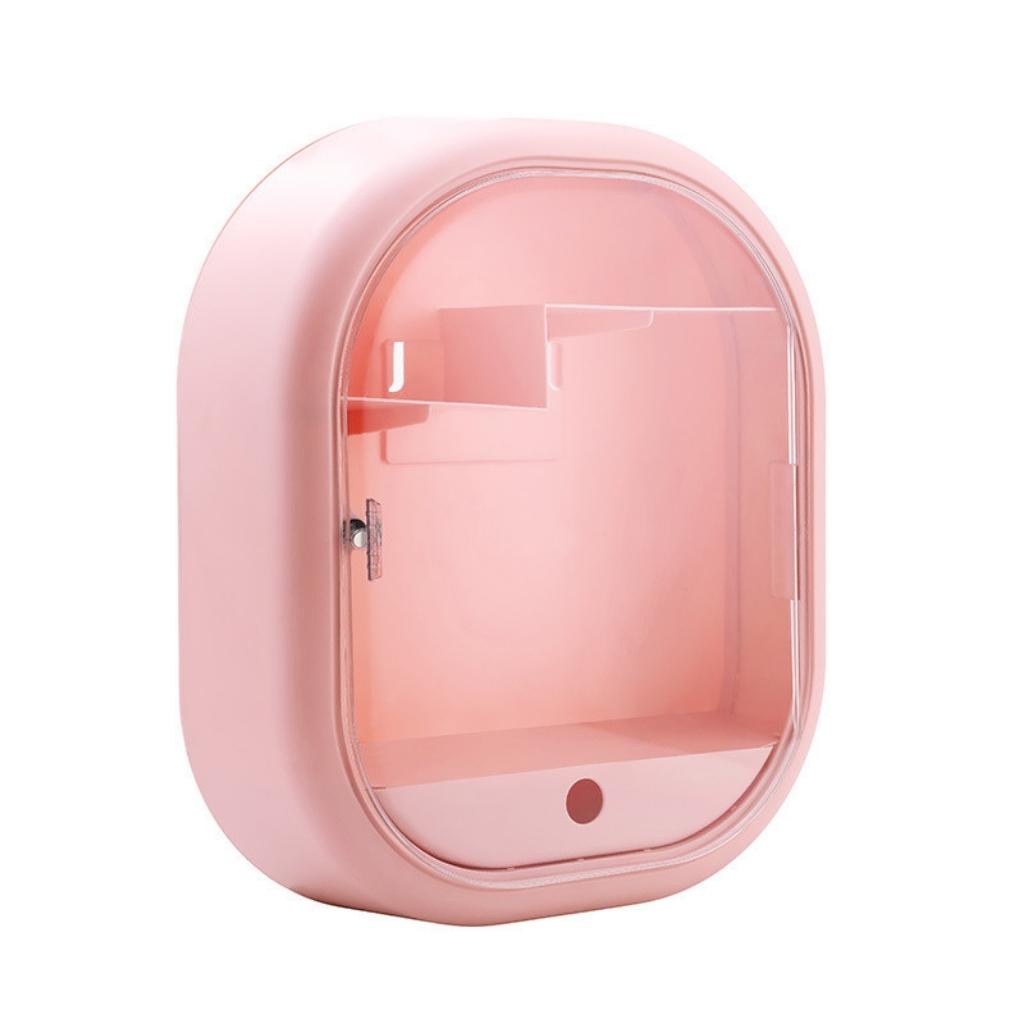 Tủ dán tường đa năng, tủ dán treo nhà tắm,đựng thuốc nhựa cao cấp size 28x34x10cm T258