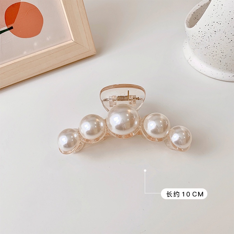 Kẹp Tóc Cỡ Lớn Màu Trắng Thời Trang Hàn Quốc Cho Nữ