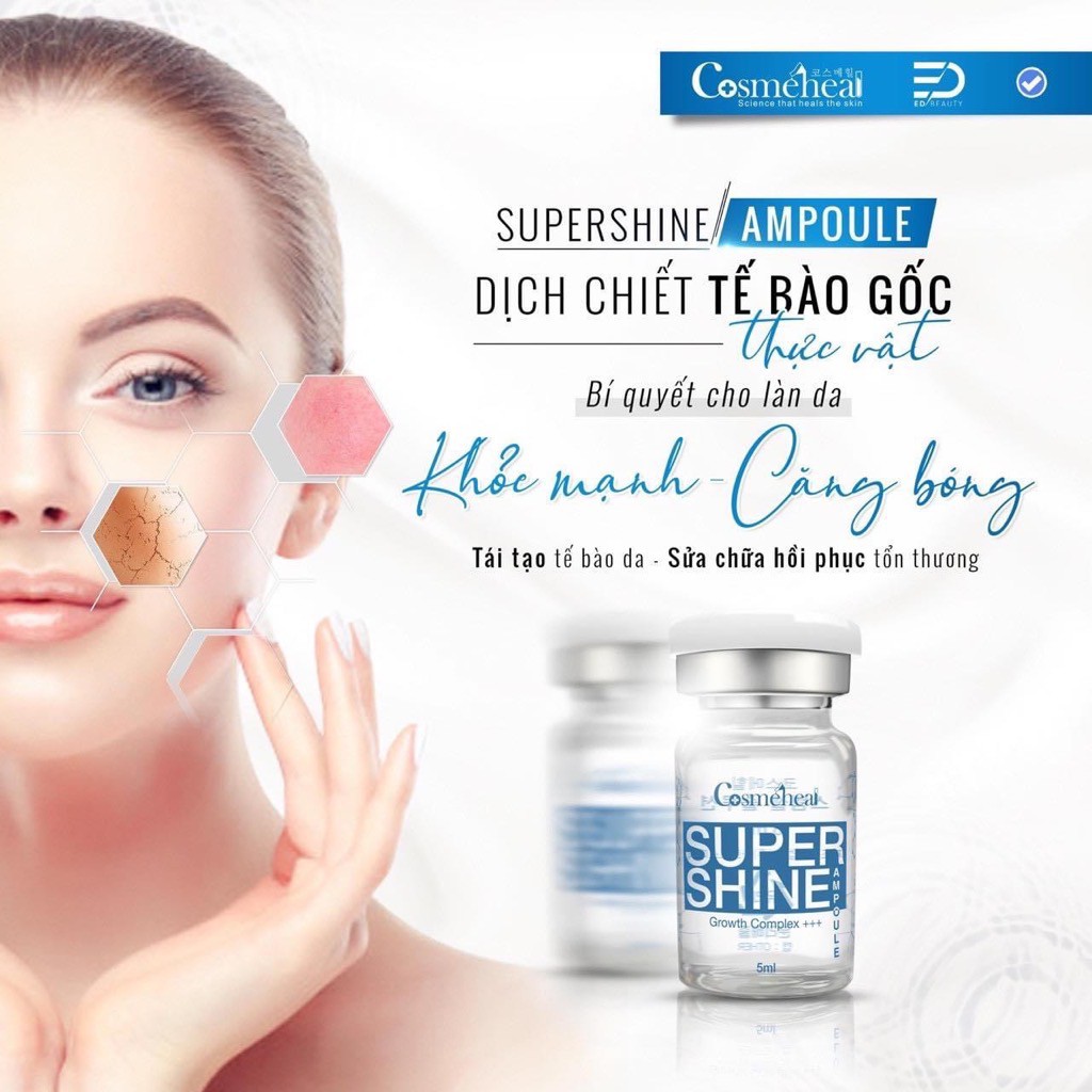 Tinh chất tế bào gốc Cosmeheal Super Shine Ampoule, tế bào gốc phục hồi căng bóng da | BigBuy360 - bigbuy360.vn