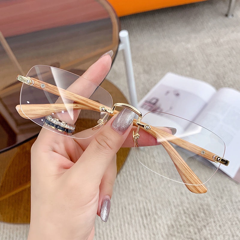 Kính cận có độ -1.0~-5.0 có hộp đựng kính thời trang nữ/ kính thời trang nữ không gọng