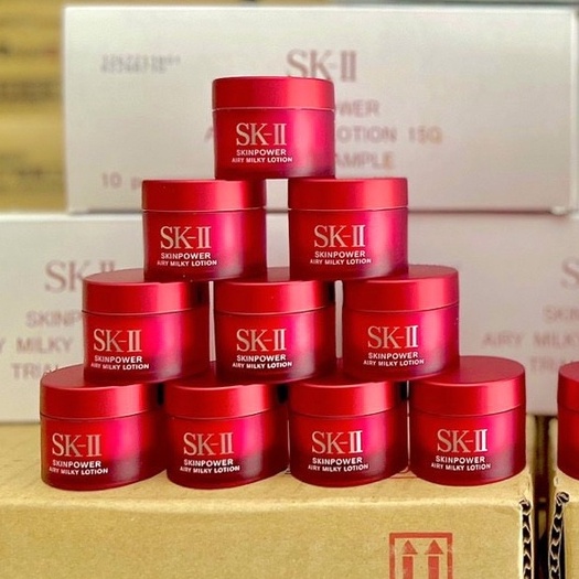 (Mẫu mới) Kem Chống Lão Hoá SKii Mini Skin Power cream - Airy Milky lotion 15g Nhật Bản