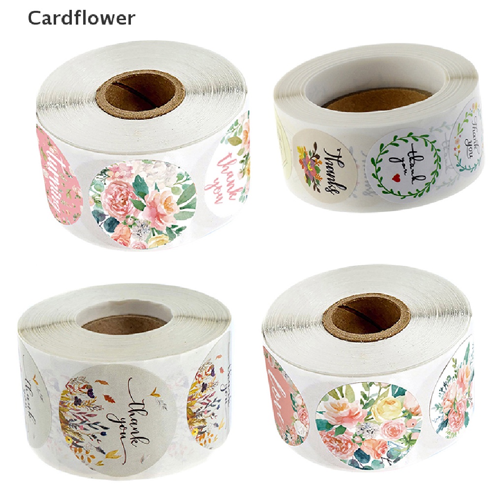 Cuộn 500 Miếng Dán Chữ Thank You Trang Trí Thủ Công