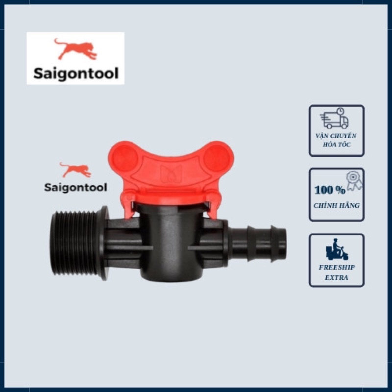 Van khoá ren, Van khóa nước, Dùng cho ống LDPE, Ống Mềm 16, 20