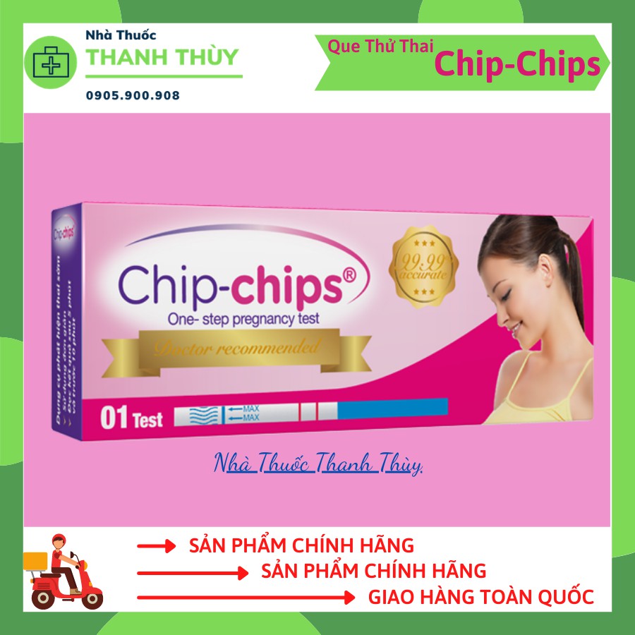 Que Thử Thai Chip Chip - Chính xác - Giao Hàng Luôn Che Tên, Kín  Đáo