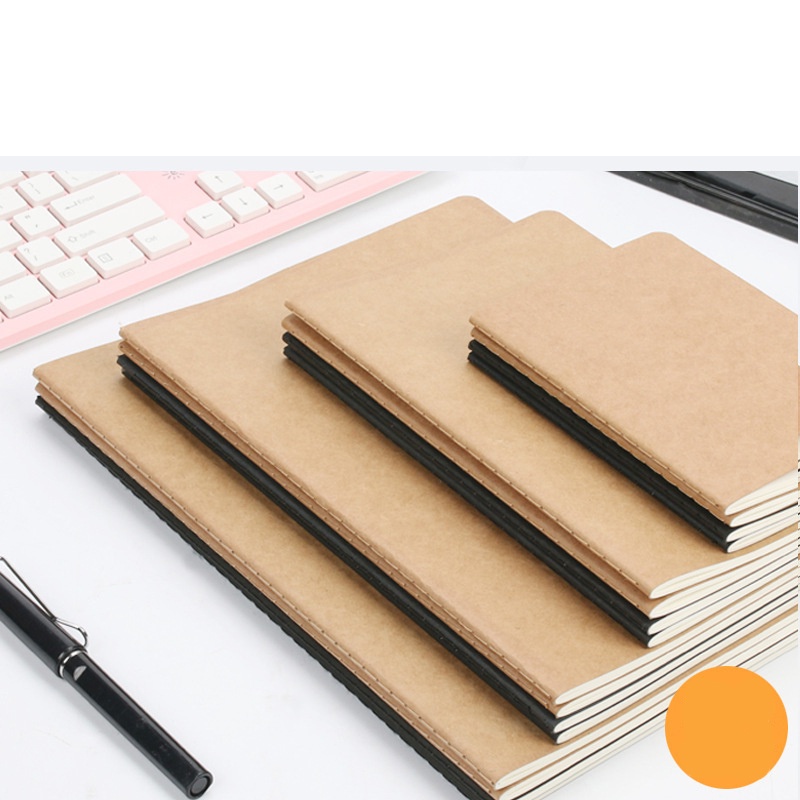 Sổ Tay Khổ A4 / A5 / A6 / B5 Bằng Giấy Kraft Đơn Giản Tiện Dụng Cho Học Sinh