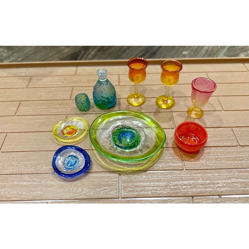 Re-ment rement mô hình tableware