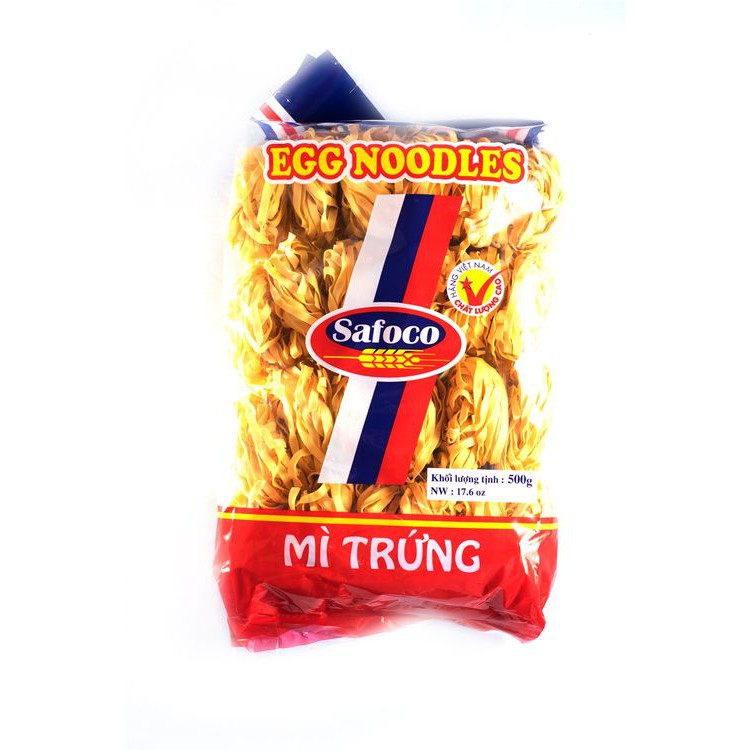 Mì Trứng Sợi Lớn Safoco 500G