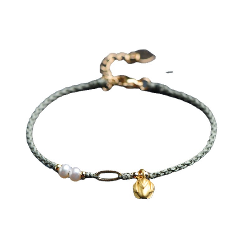 Vòng Tay Bện Dây Đính Hạt Ngọc Trai Tự Nhiên Thời Trang Cho Nữ | BigBuy360 - bigbuy360.vn