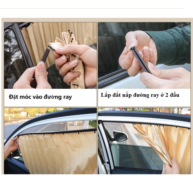 Rèm che nắng ô tô cao cấp, chắn nắng ô tô thông minh, rèm che nắng ô tô nam châm tiện lợi chống tia UV