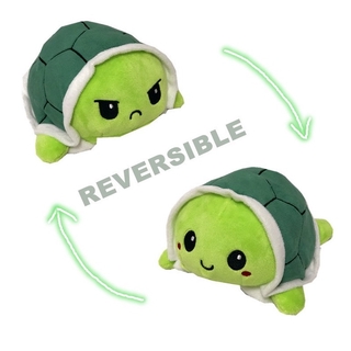 🔥new🔥 2021 Cute Emotion Changing Stuffed Turtle 2 different colors turtle options