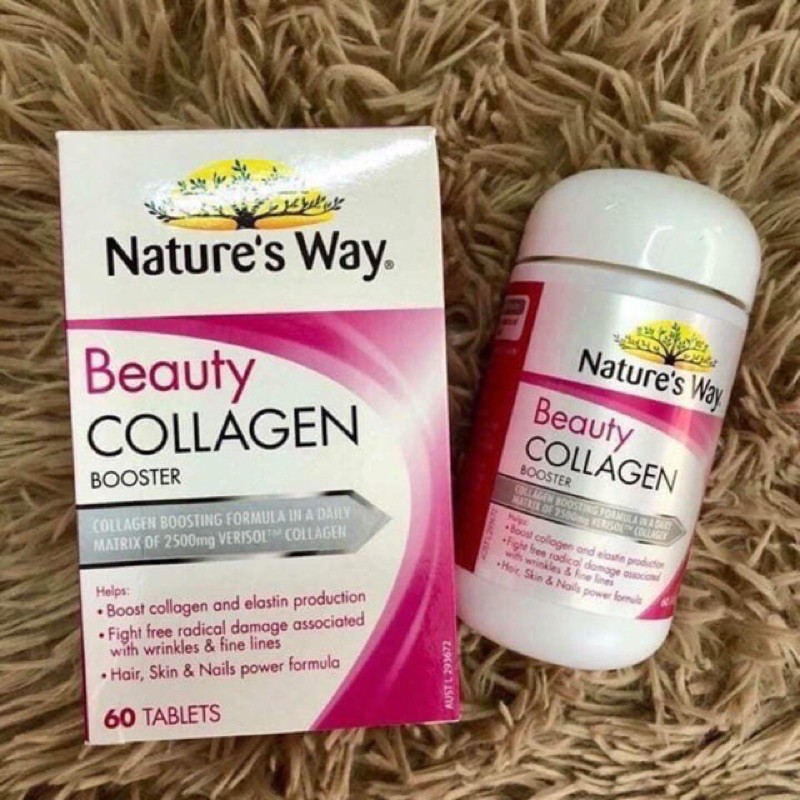 Viên uống đẹp da Beauty Collagen Booster Nature's Way của Úc, 60 viên