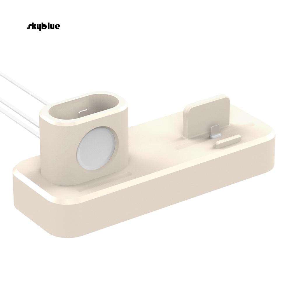 Đế sạc đa năng 3 trong 1 kiêm giá đỡ dành cho điện thoại iPhone / Airpods / iWatch