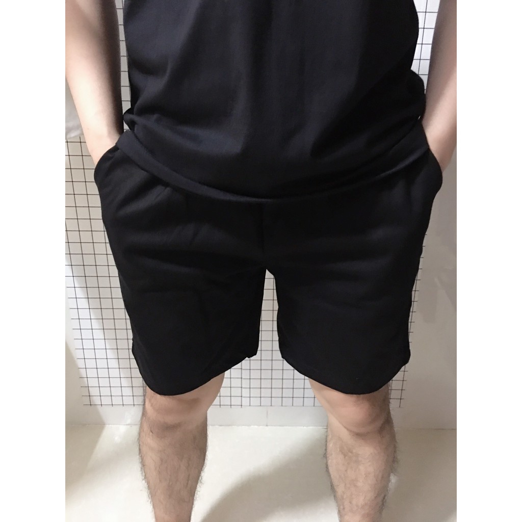 Quần Short Kaki Basic Unisex Nam Nữ màu đen be trơn và màu trắng