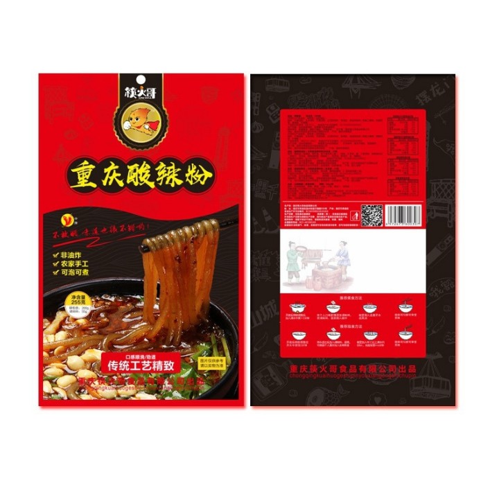 Mì khoai lang chua cay ăn liền hương vị Tứ Xuyên gói 255gr( hàng có sẵn) | BigBuy360 - bigbuy360.vn