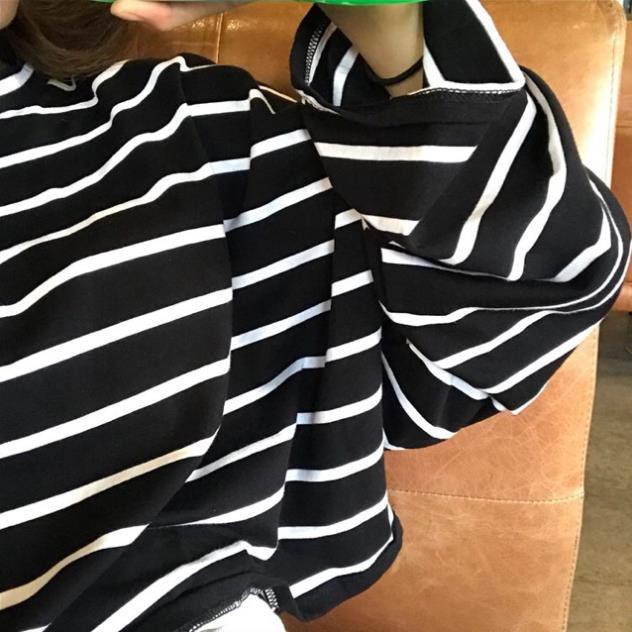 Áo Croptop Kẻ Dài Tay Ống Rộng Ulzzang (Shop Bán Áo Croptop Đẹp)