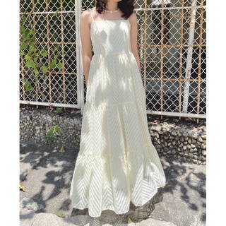 Đầm maxi hai dây voan - May May