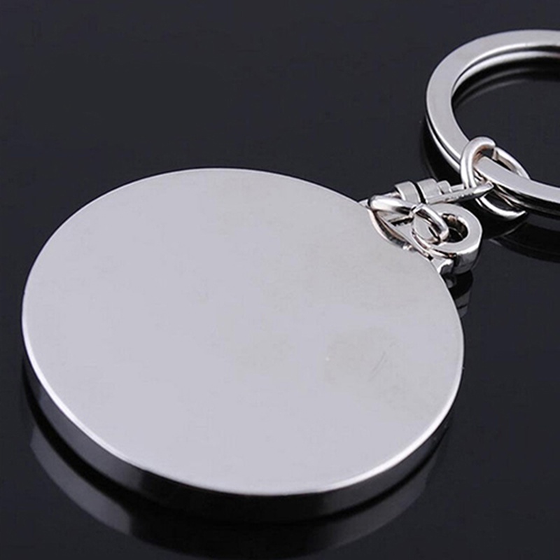 Móc chìa khóa màu bạc bằng hợp kim có mặt thiết kế lịch vạn niên 2007-2056