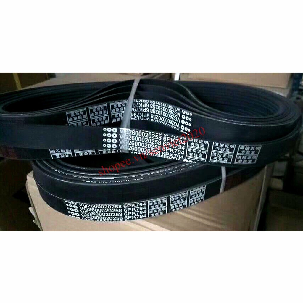 Dây Curoa 6PK794 (Dây Curoa Máy Phát Howo A7 375)