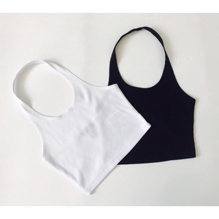 ribbed halter croptop