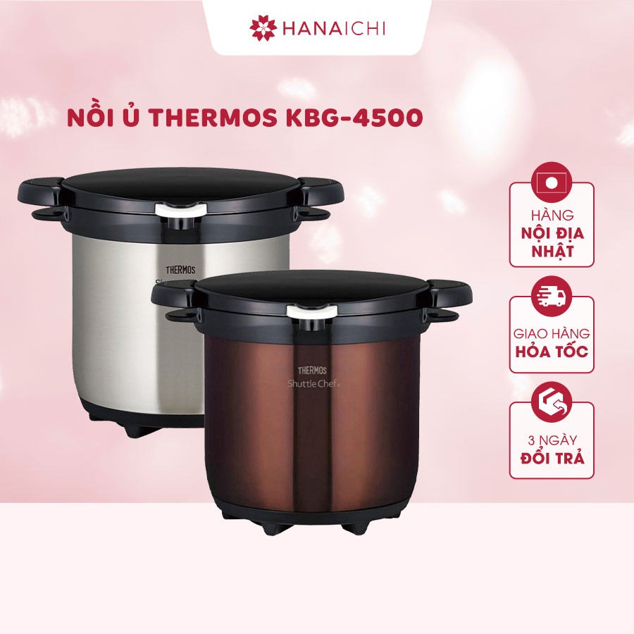 Nồi Ủ Chân Không Cách Nhiệt THERMOS - mã KBG-4500 - Nội Địa Nhật
