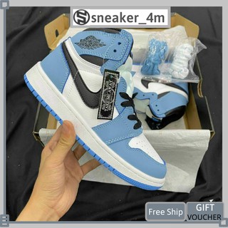 Giày thể thao jd1 xanh đen cao cổ SNEAKER 4M, Giày thể thao nam nữ